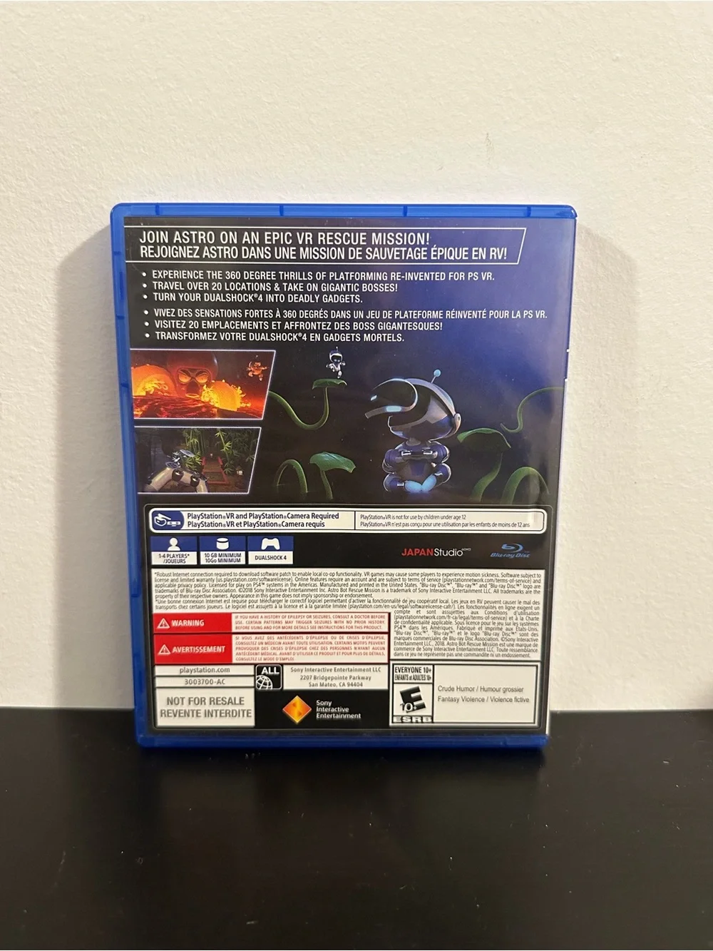 Astro Bot Rescue Mission PS4 PSVR Complete Tested Working - Picture 3 of 5